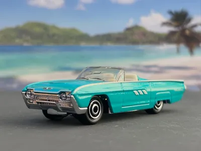 MATCHBOX1963 FORD THUNDERBIRDオープンカーはあーだこーだ言いながら買う。真っ直ぐなボディですよねー。それがまた長く見えて良いんですよね。また、この時代のテールランプがまたおしゃれで良いですよね。#164scale