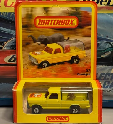 Sunday Safari!  #matchbox SF57 Ford Ranger Wildlife Truck manufactured in 1979.  This fun Rolamatics Matchbox is package
