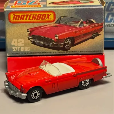 Wrong Width Wheels!  #matchbox SF42 1957 Ford Thunderbird manufactured in 1982.  The model looks good, but unfortunately