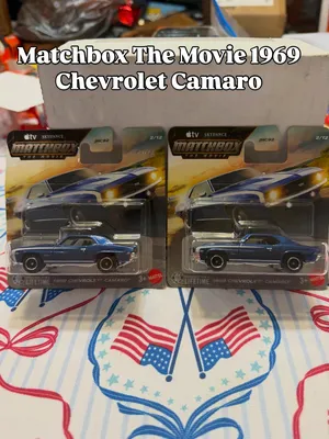 Matchbox The Movie 1969 Chevrolet Camaro  No.2/12. Amazing blue paint with black interior and chrome bottom. This is a v