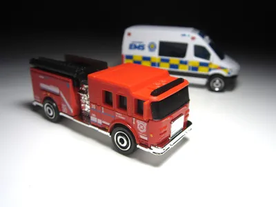 Two new 2026 castings from Matchbox: the Pierce Volterra EV and Mercedes Sprinter Ambulance.It’s been too long since we 