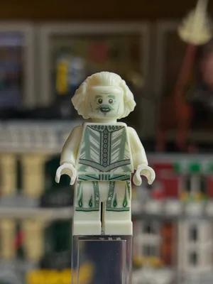 Nearly Headless Nick. From set 76389Chamber of secrets The first Fully glow in the dark Minifigure. Should LEGO do more 