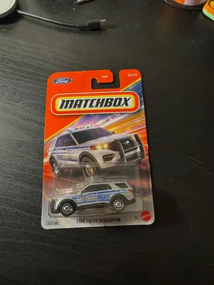 Matchbox Ford Police Interceptor ready for patrol.