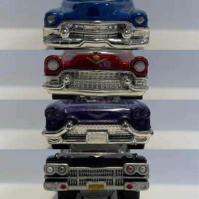 Cadillac 1953, 1955, 1957 and 1959! Golden era when Cadillac stated the luxury level of automobiles. Here in a 50’s ever