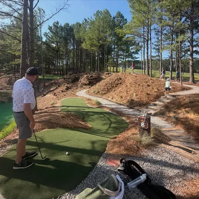 The Matchbox at Tobacco Road What an evening getting to see it before it opens! The new 12 hole short course at @tobacco