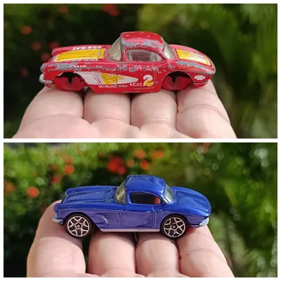 Restauración Corvette 1962 @Matchbox vintage que se une a la colección. #matchboxcollection #matchboxcorvette#matchboxre
