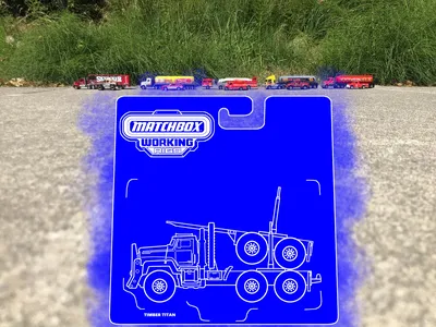 I’m back with bonus art.The Matchbox Movie is producing some interesting castings.  One of them is a Mercedes Actros set