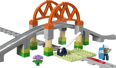 Train Bridge and Tracks Expansion Set