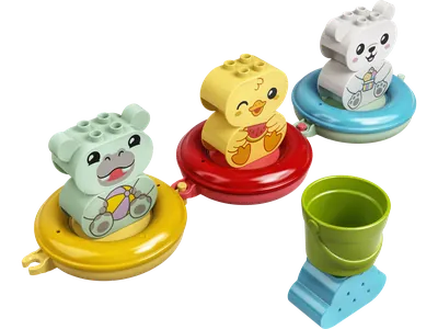 Bath Time Fun: Floating Animal Train