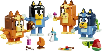 Brick-Built Bluey Family