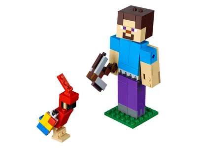 Steve BigFig with Parrot