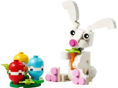 Easter Bunny with Colorful Eggs
