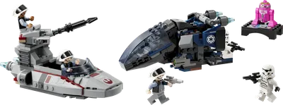 Imperial Dropship vs. Rebel Scout Speeder