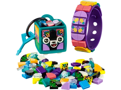 Neon Tiger Bracelet & Bag Tag