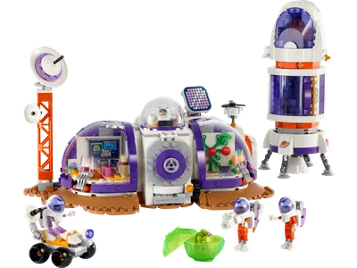 Mars Space Base and Rocket