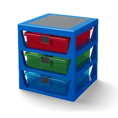 Transparent Blue LEGO® Rack System