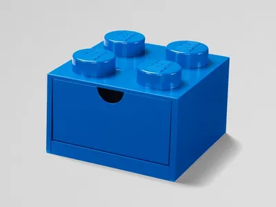 LEGO® 4-Stud Blue Desk Drawer