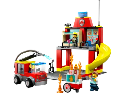 Fire Station and Fire Truck