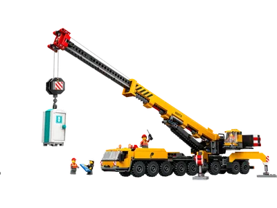 Yellow Mobile Construction Crane