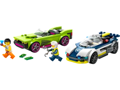 Police Car and Muscle Car Chase