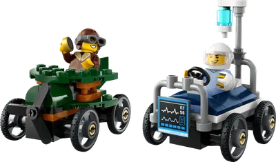 Airplane vs. Hospital Bed Race Car Pack