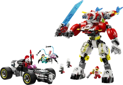 Cooper's Tiger Mech & Zero's Hot Rod Car