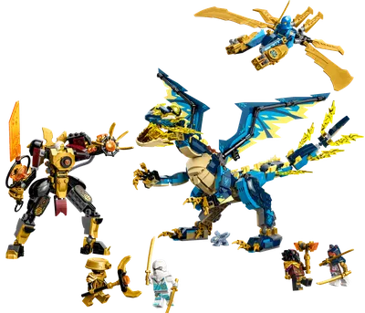 Elemental Dragon vs. The Empress Mech