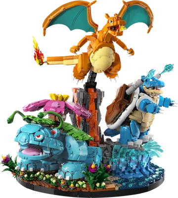 Venusaur, Charizard and Blastoise