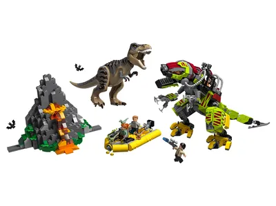T. rex vs Dino-Mech Battle
