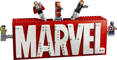 MARVEL Logo & Minifigures