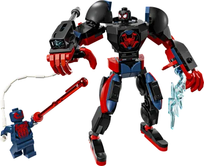 Miles Morales Mech vs. Spider-Man 2099