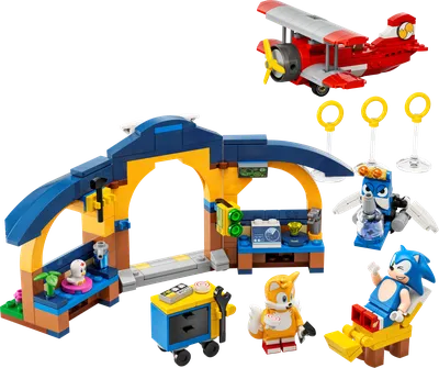 Tails' Workshop and Tornado Plane