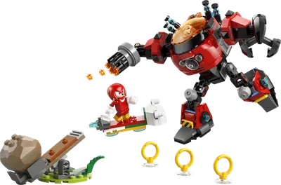 Knuckles vs. Dr. Eggman Egg Crusher Mech