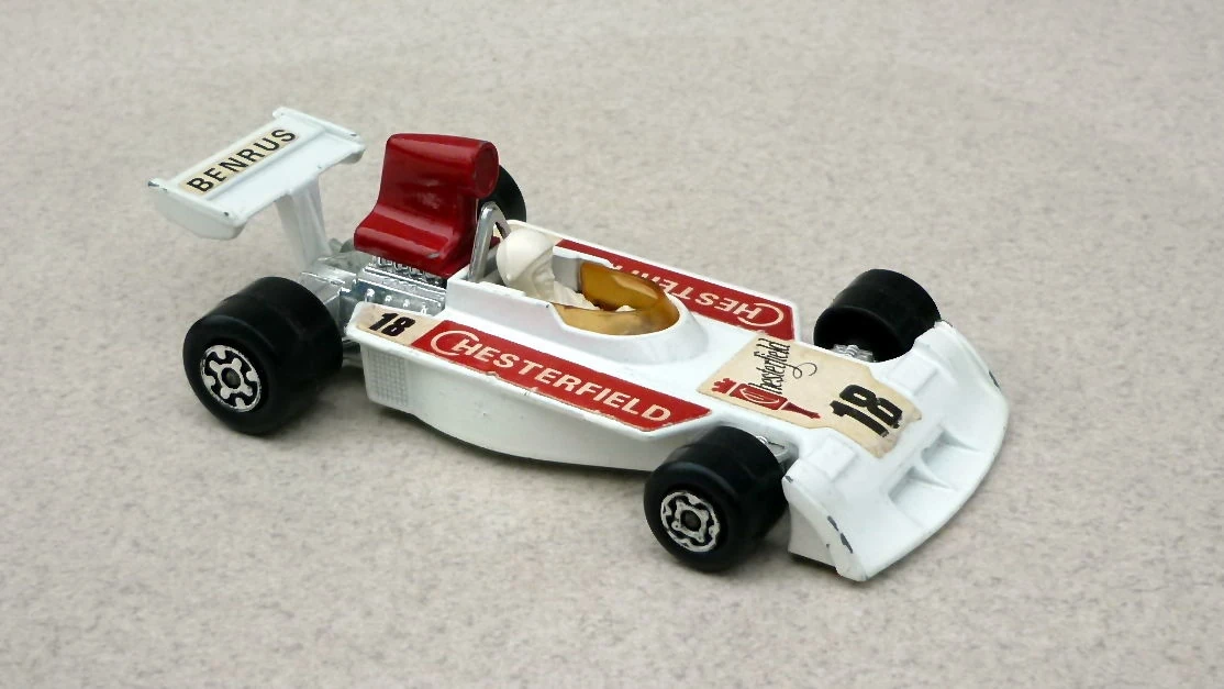 Surtees F.1 (White & Red, 18,CHESTERFIELD stickers)