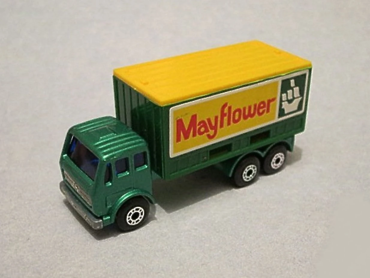 Mercedes Container Truck (Metallic Green, MAYFLOWER)