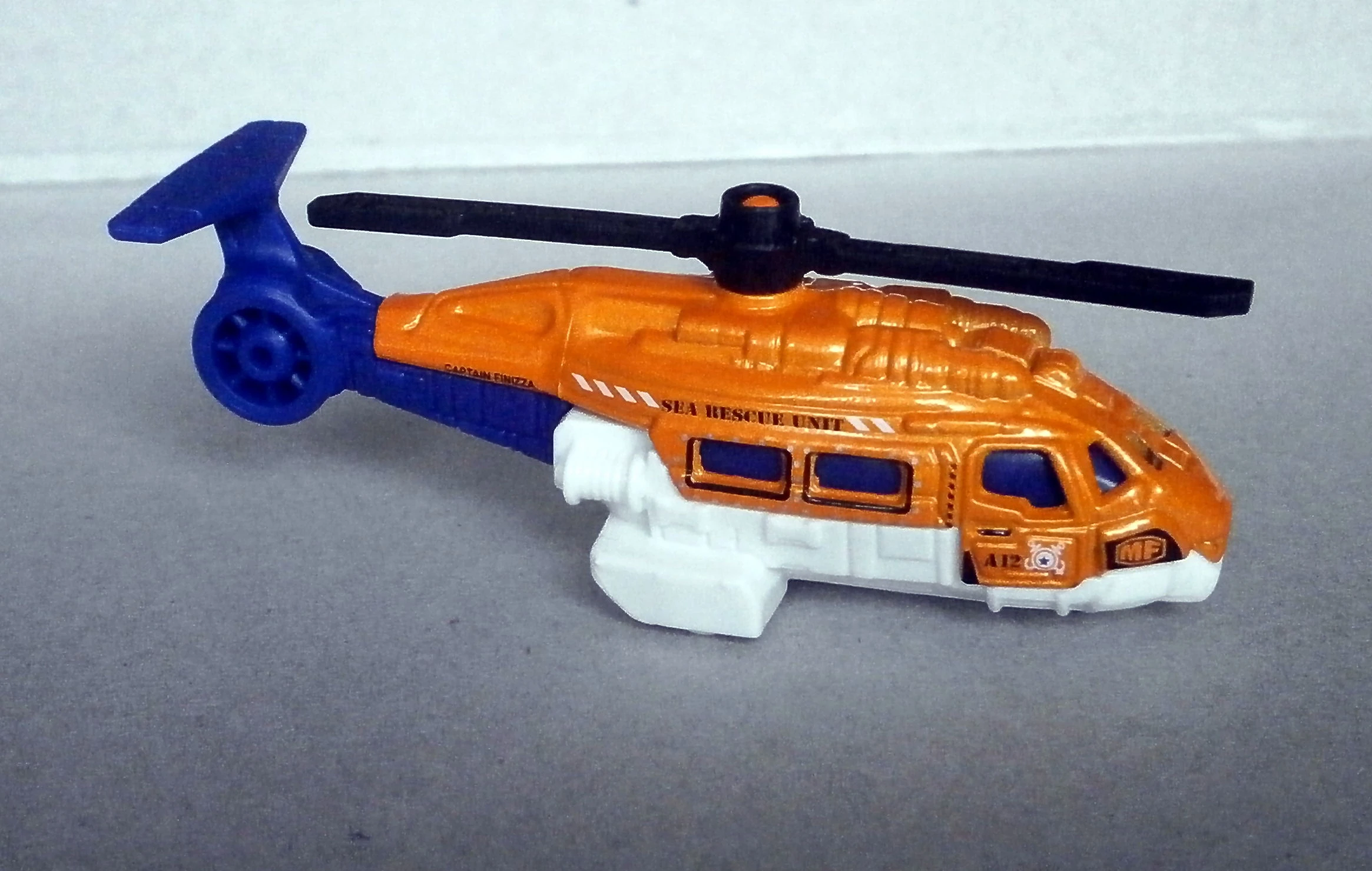 Sea Hunter (Metalflake Orange, 'Sea Rescue Unit', 'MF', 'A12' & White s…)