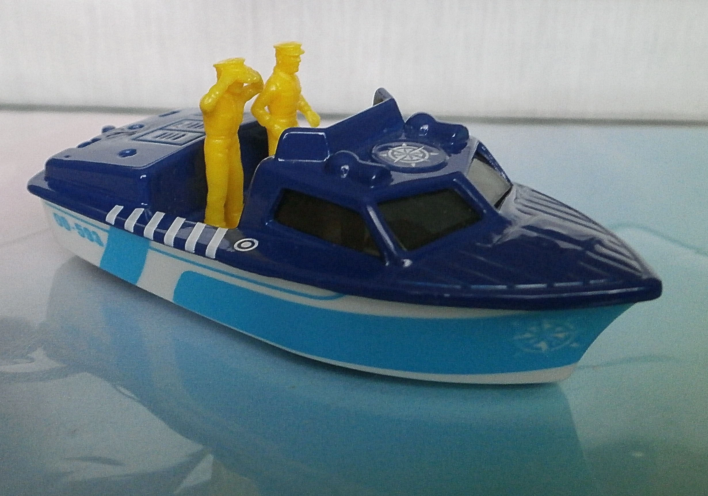 Police Launch (Blue, OD-593, Light Blue band)