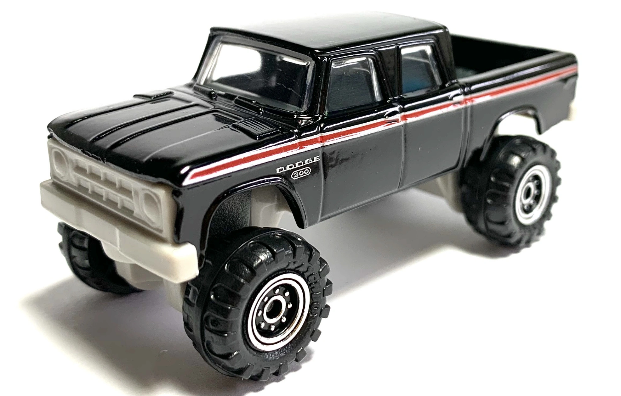 1968 Dodge D-200 (Black, Side tampo, trim and badges)