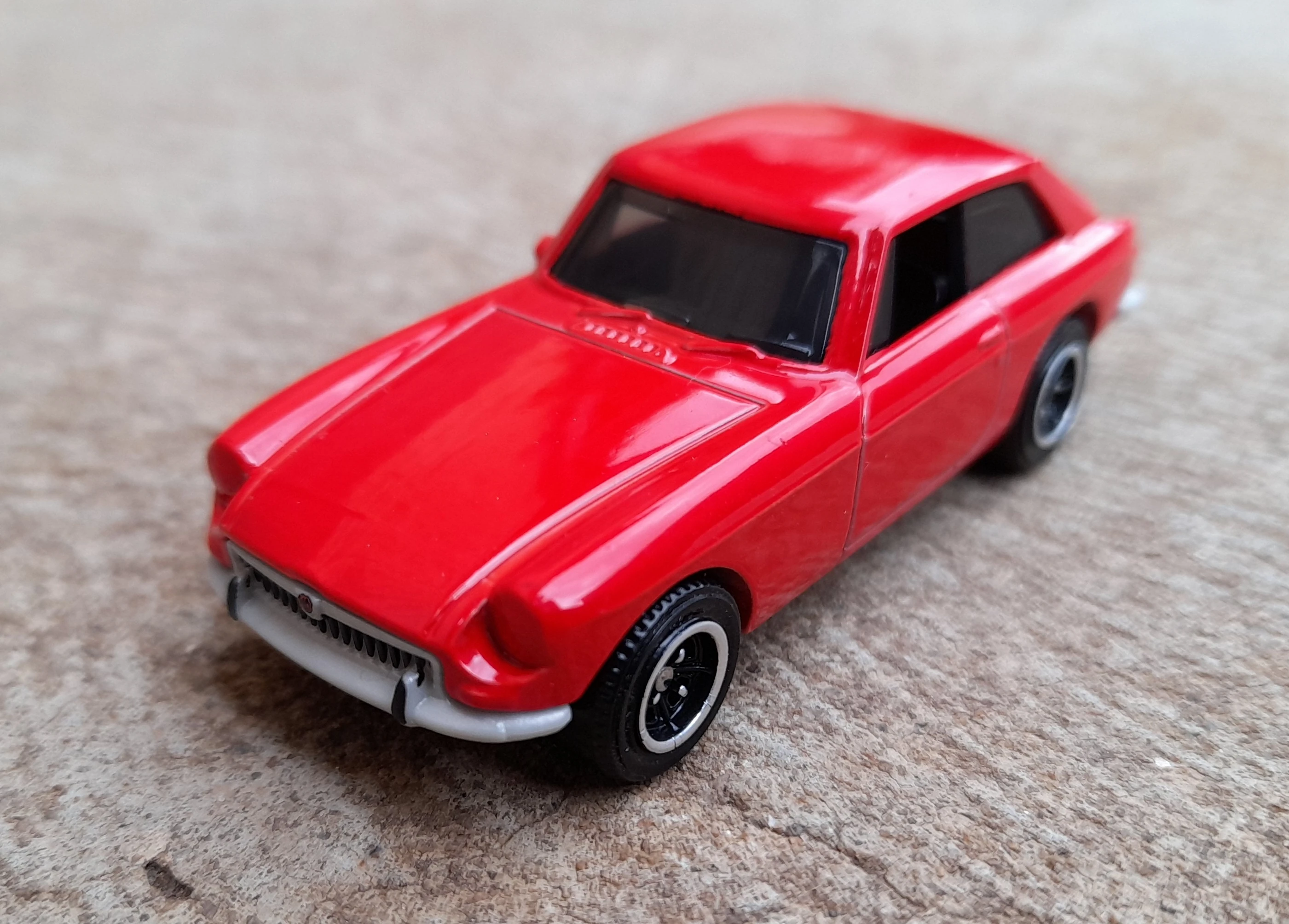 1971 MGB GT Coupe (Flame Red, Detailed grille trim, rear 'BGT' & 'MG'…)
