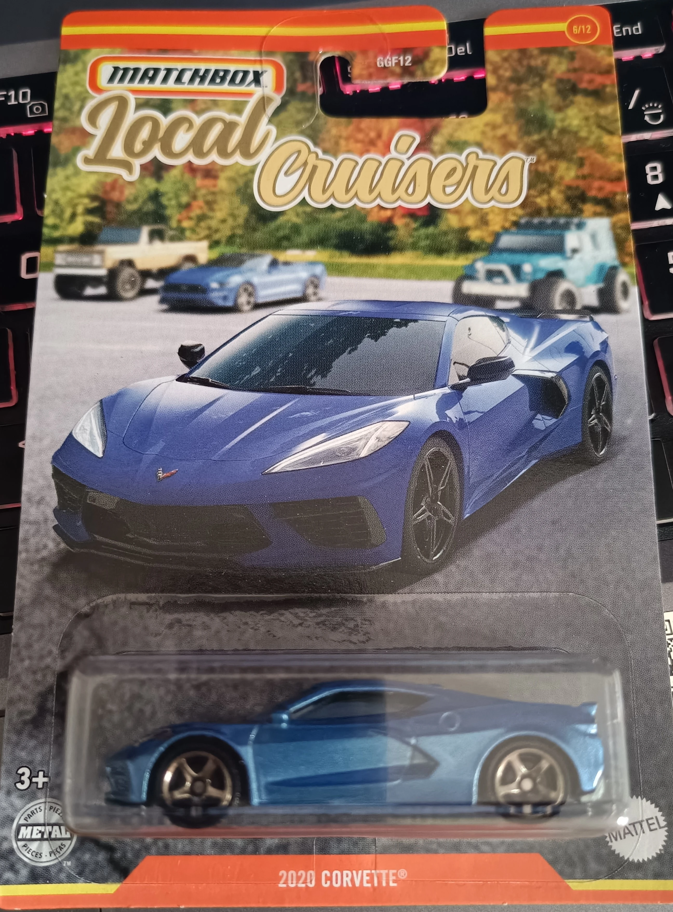 2020 Chevy Corvette (Metalflake Blue, Detailed trim front & rear, "CORVETTE" r…)