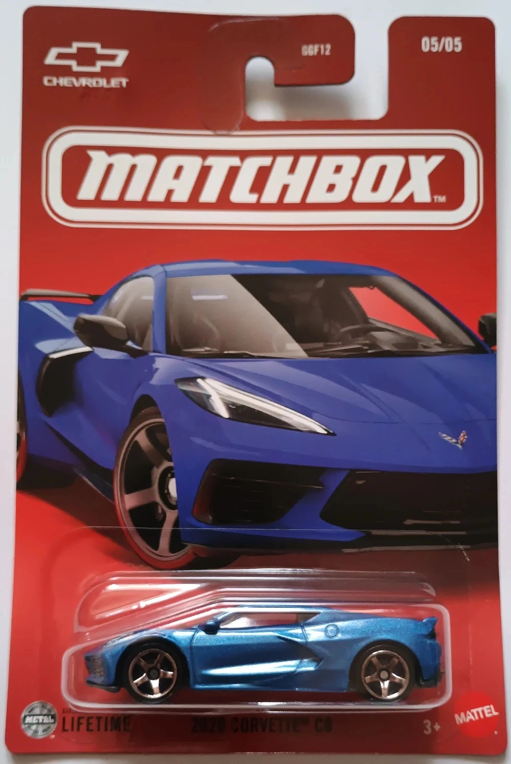 2020 Chevy Corvette (Metalflake Blue, Detailed trim front & rear, "CORVETTE" r…)