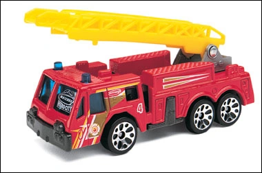 Fire Engine (Red, Yellow, White and Brown scallops)