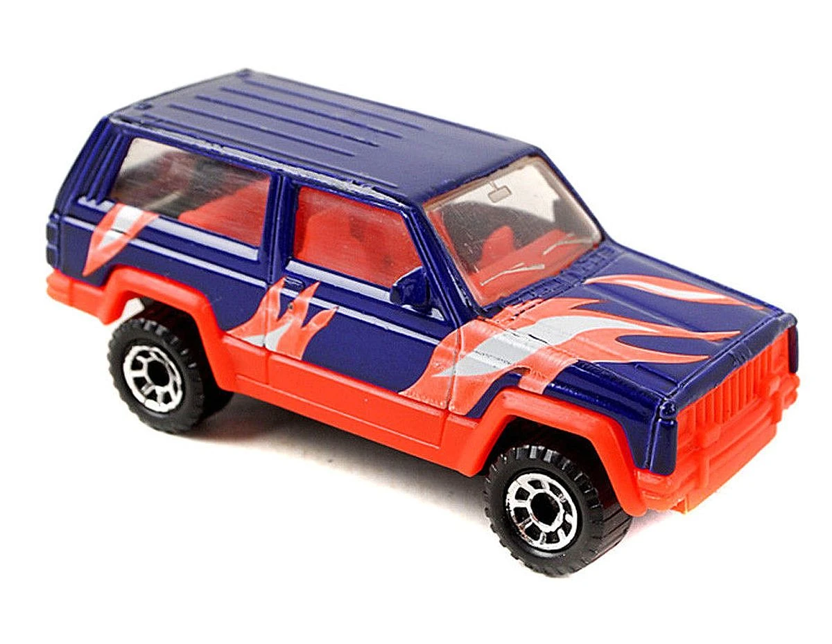 Jeep Cherokee (Dark Purple, White and Orange flames)