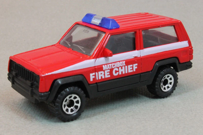 Jeep Cherokee (Red, MATCHBOX FIRE CHIEF)