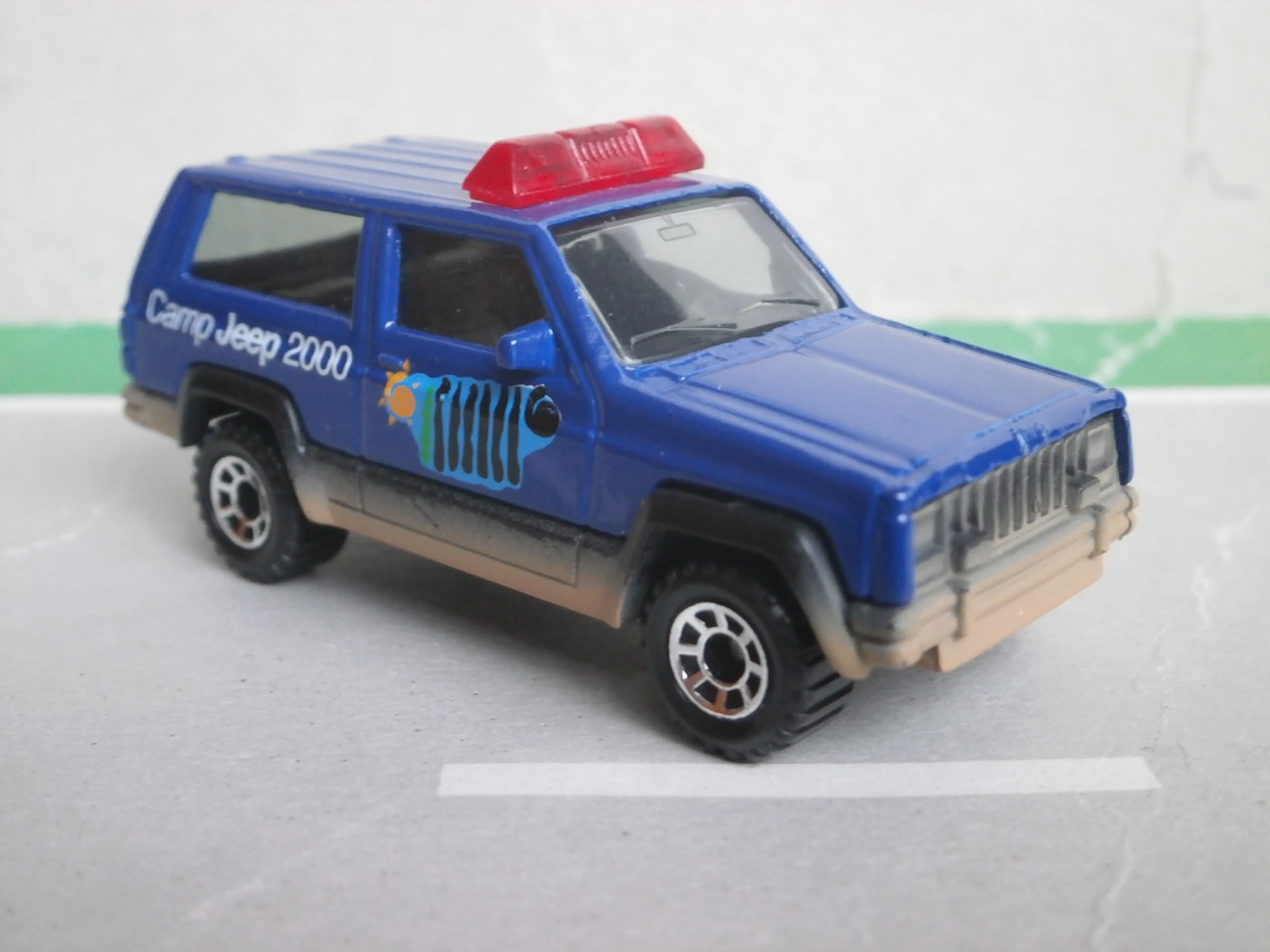 Jeep Cherokee (Dark Blue, CAMP JEEP 2000, Mud Design)