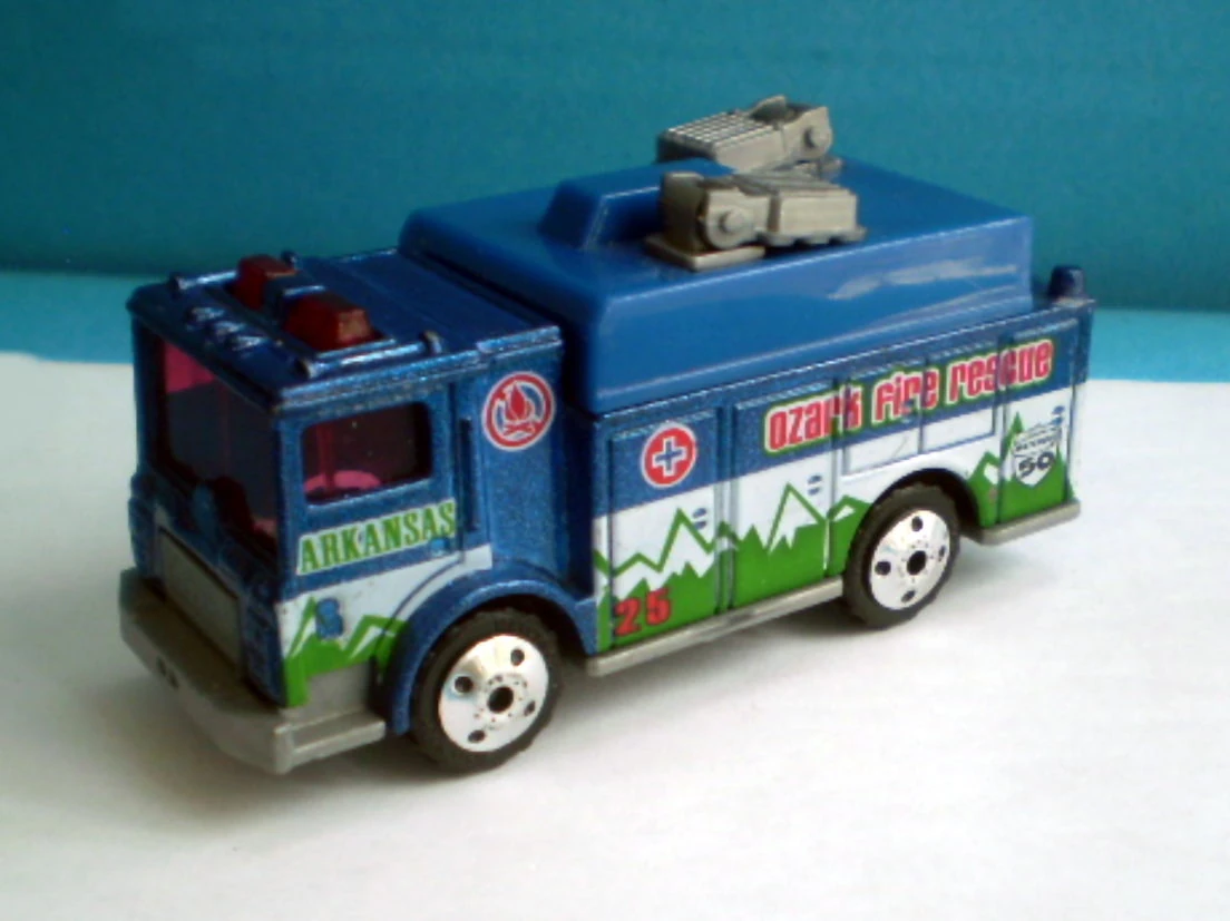 Mack Auxiliary Power Truck (Metalflake Blue, ARKANSAS, OZARK FIRE RESCUE, 25)