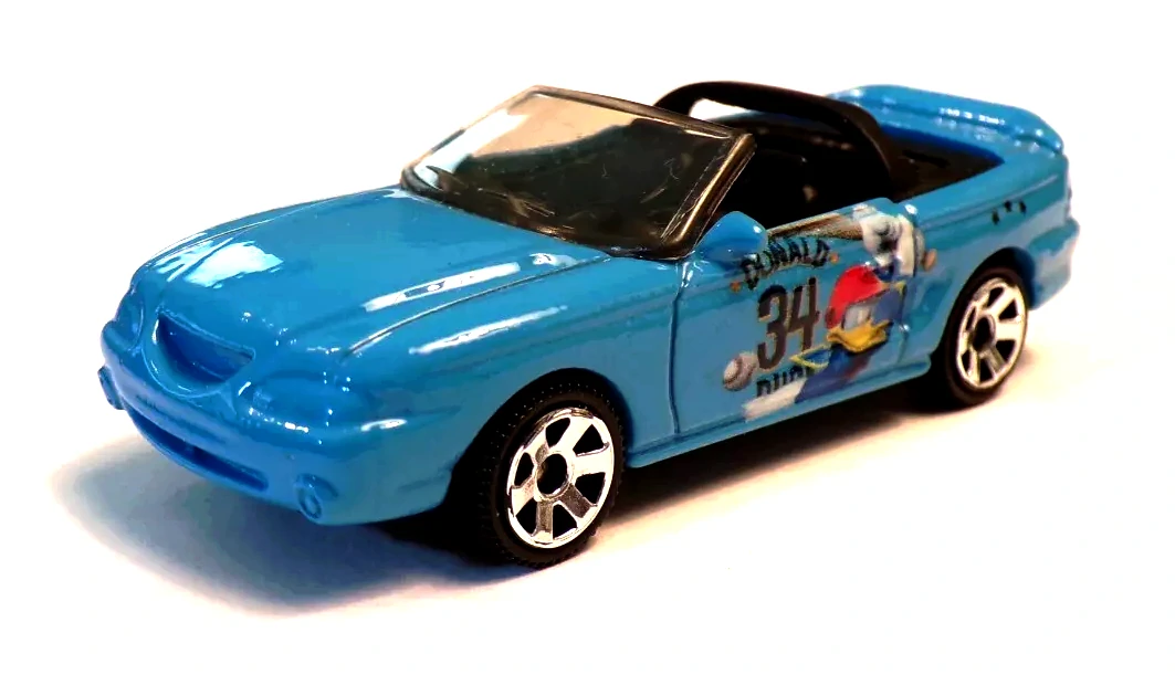 1995 Ford Mustang Cobra Convertible (Sky Blue, Mickey Mouse and Donald Duck)