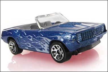1969 Camaro SS-396 (Metallic Blue, White flames)