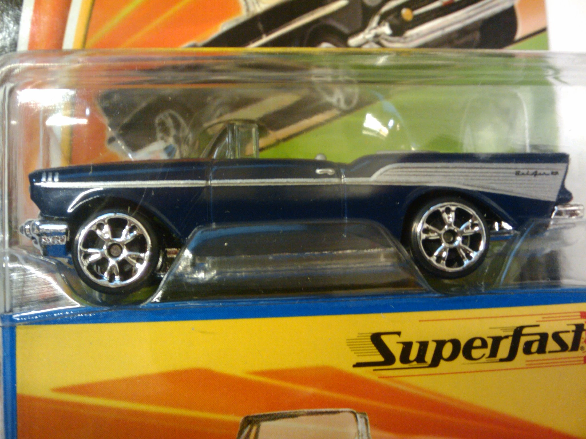 1957 Chevrolet (Dark Blue, Silver trim details, Silver headlights,…)