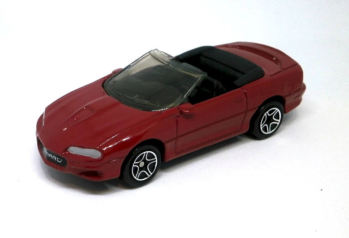 1998 Camaro SS Convertible (Red, Silver headlights)